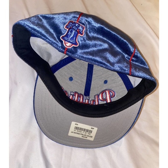 VTG american needle 1918 Philadelphia phillies 7 5/8 fitted hat cap retro velour - Picture 3 of 10